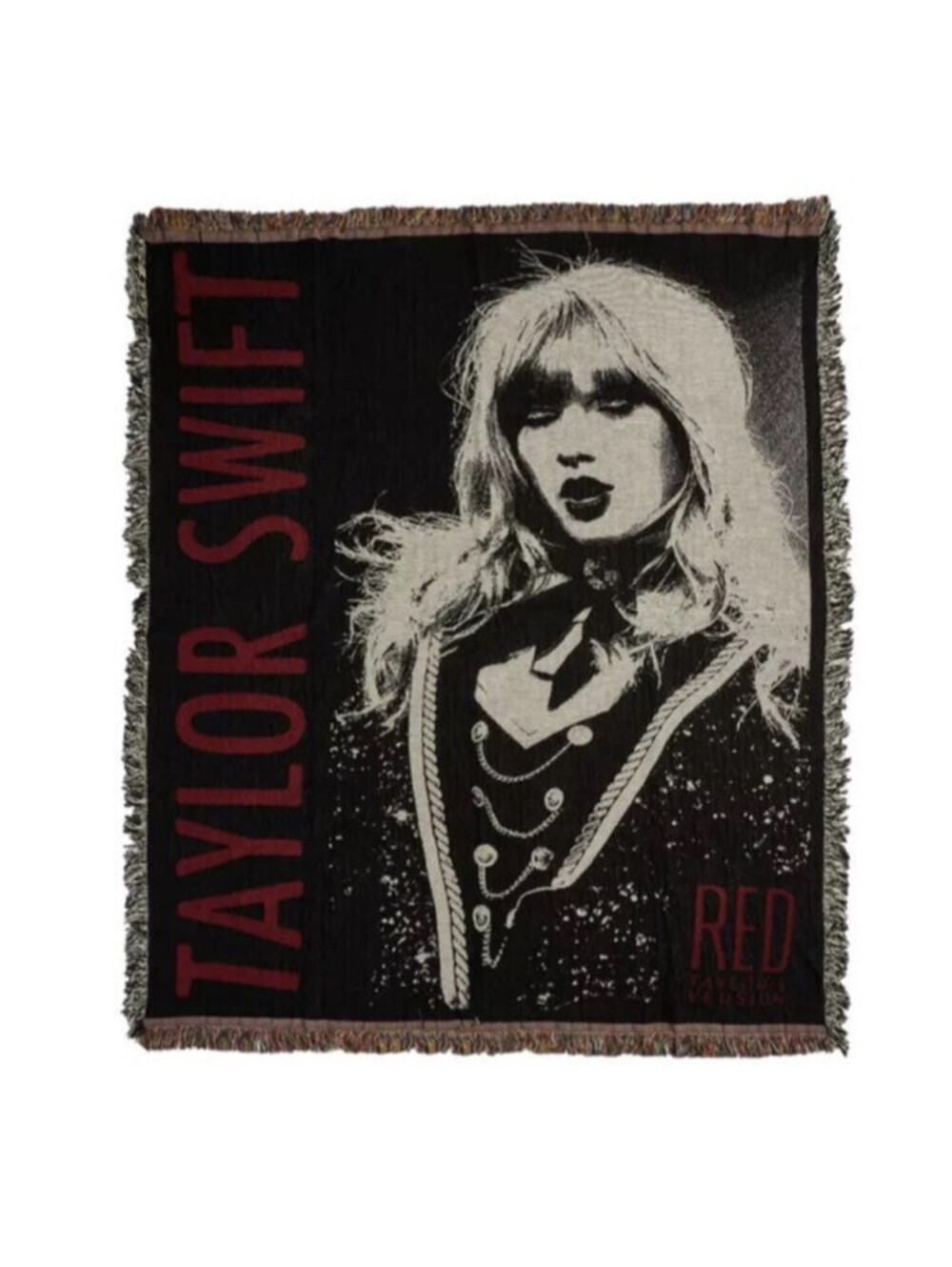 Taylor Swift Red Taylor's Version WANGBT Official Merch Woven Blanket 50 x 60"